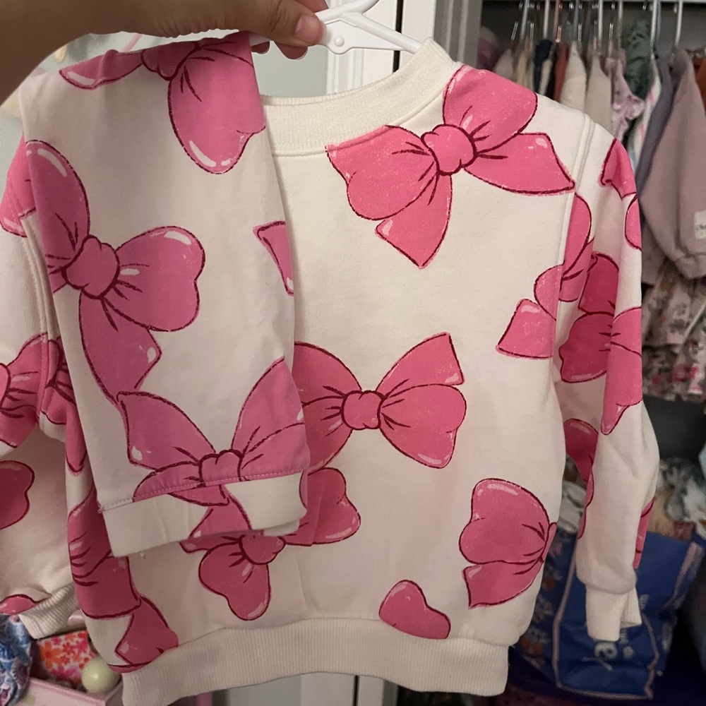 H&M Kids Matching Set with Pink Bows